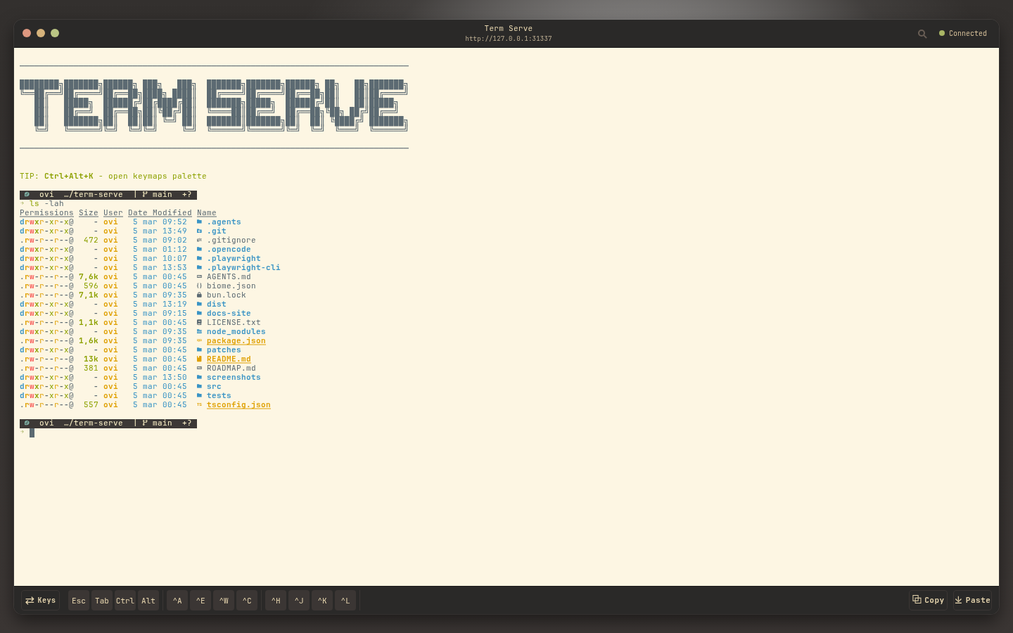 everforest-light theme screenshot