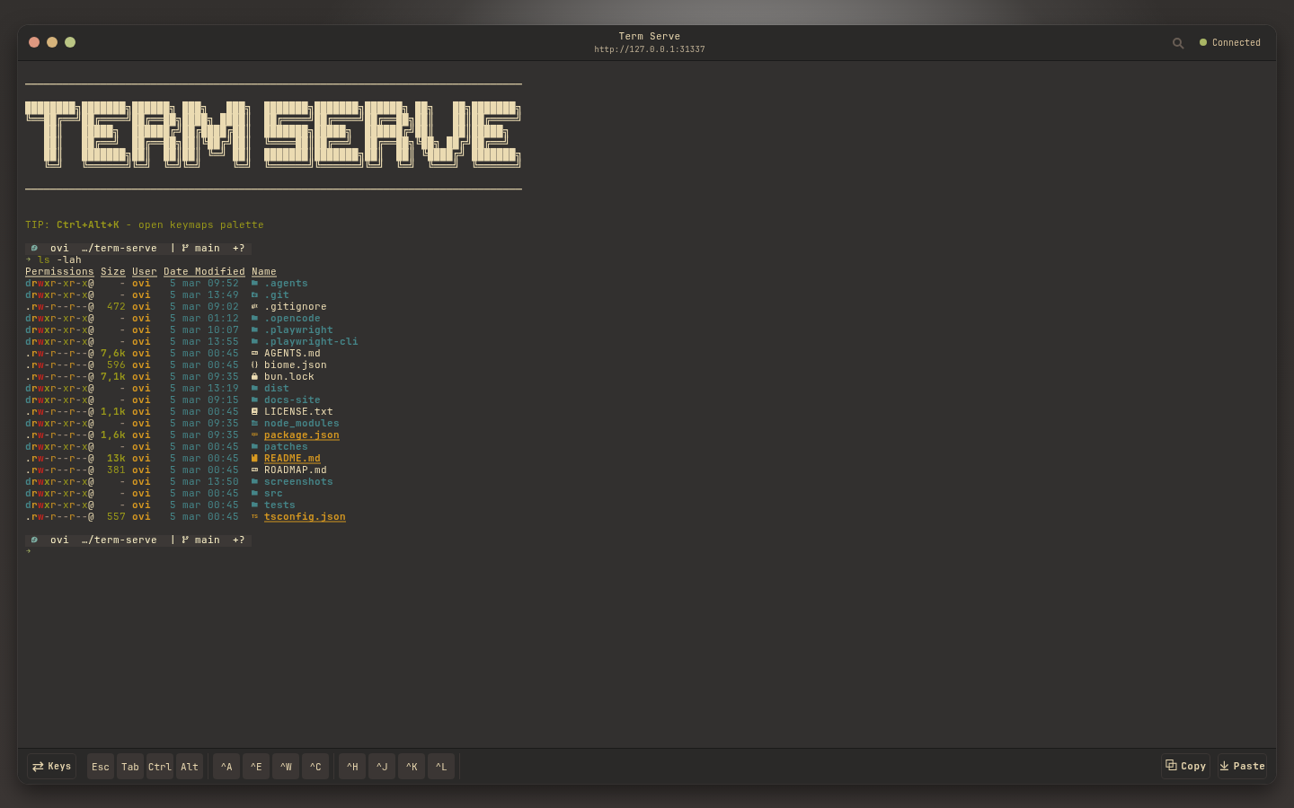 gruvbox-dark-soft theme screenshot