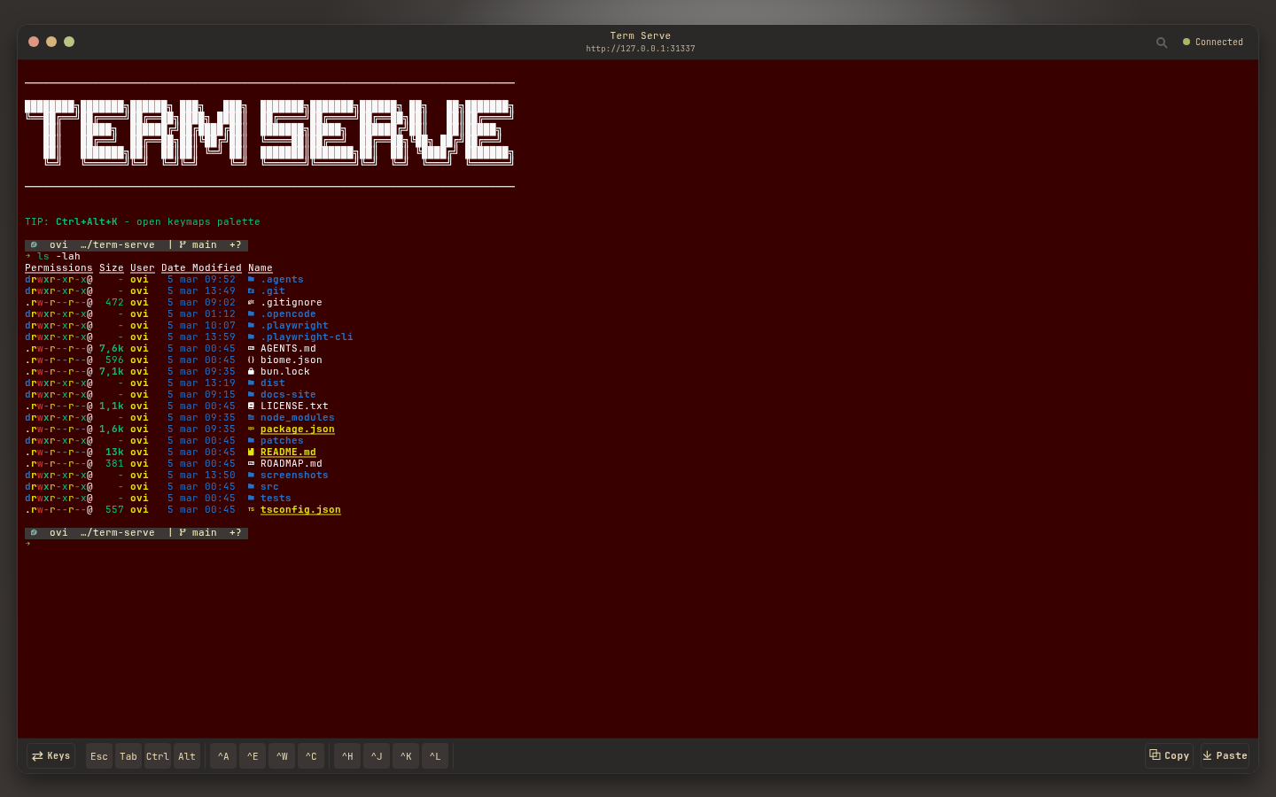 red theme screenshot